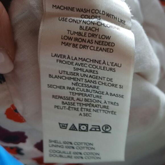 Maeve poplin fruit pleated shorts Size 6 - Picture 8 of 9